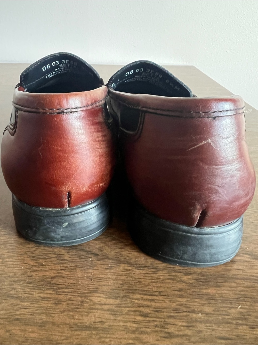 VTG GH Bass Weejuns 6.5M Setta Black Brown Leather Kiltie Tassel Loafers Brazil - Picture 4 of 10